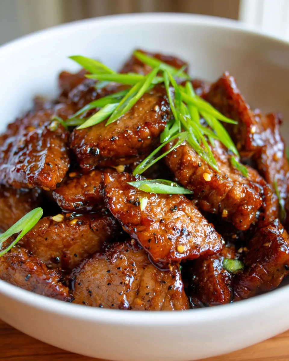 Restaurant Style Mongolian Beef - detail 3