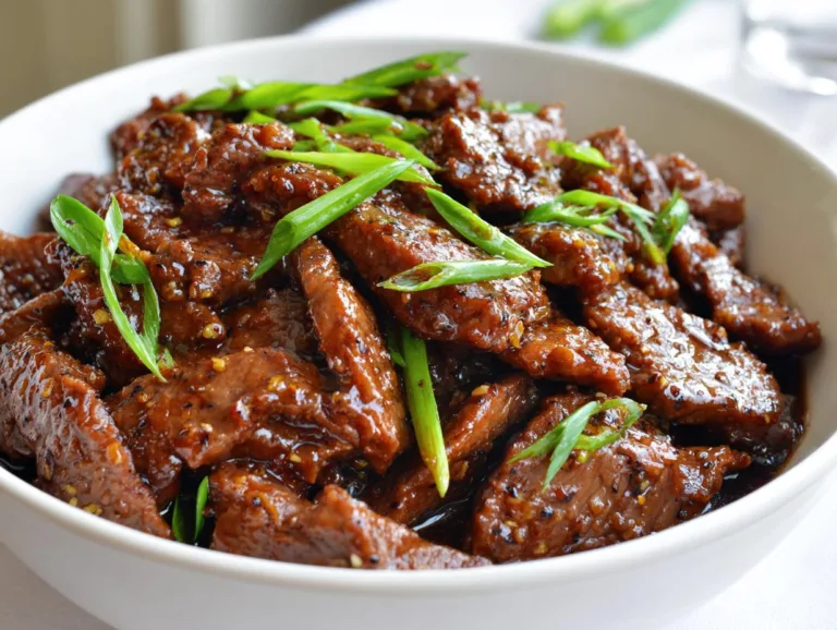 Restaurant Style Mongolian Beef