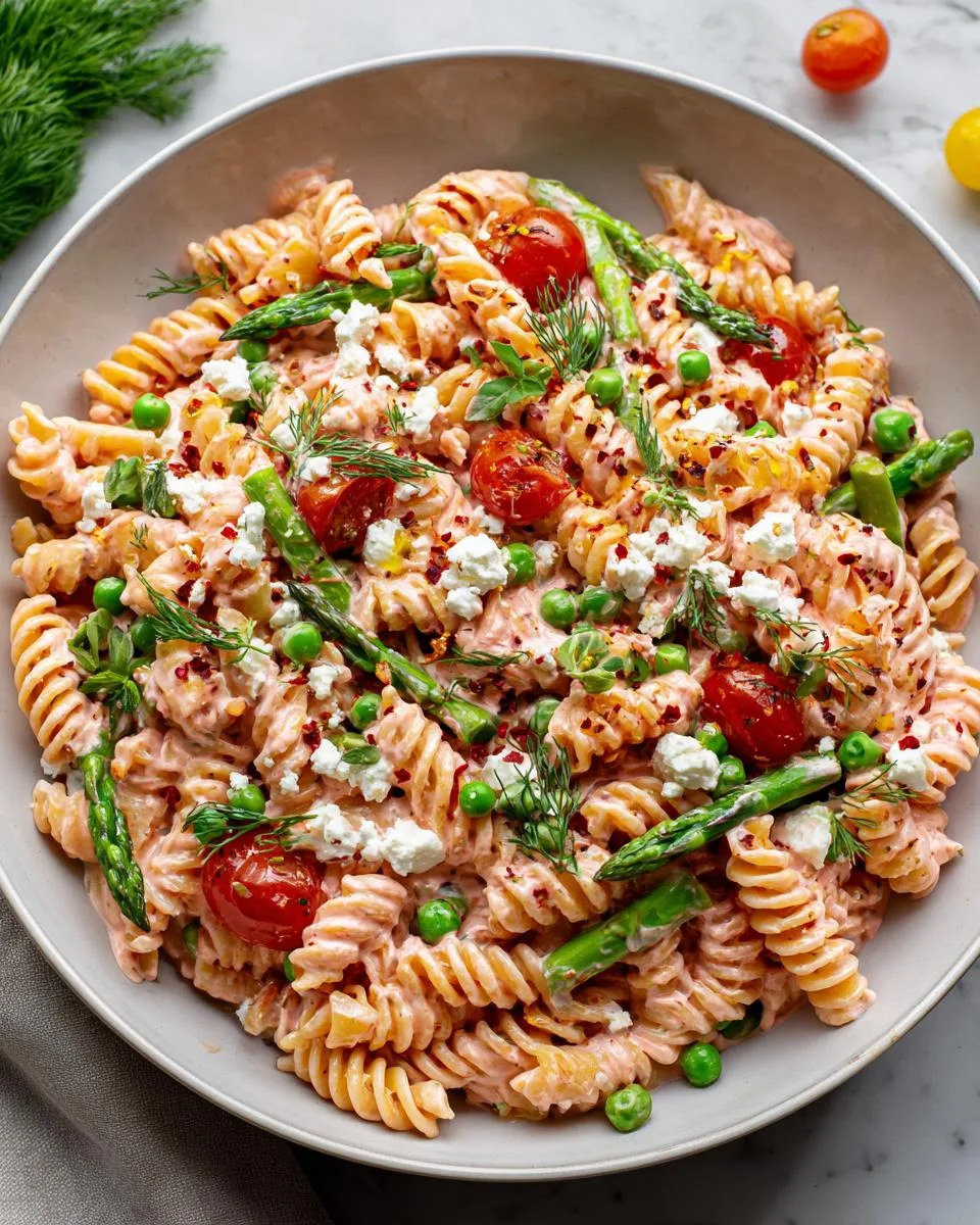 Roasted Pepper Cottage Cheese Pasta - detail 1