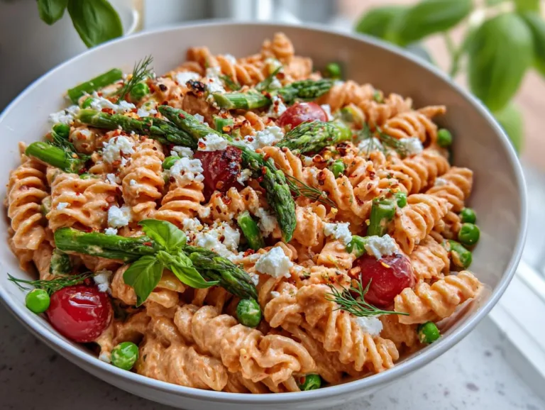 Roasted Pepper Cottage Cheese Pasta