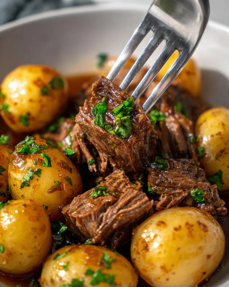 Slow Cooker Garlic Butter Beef - detail 2