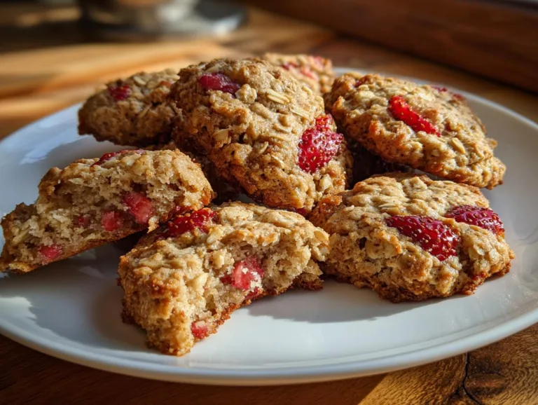 Strawberry Banana Cottage Cheese Cookies