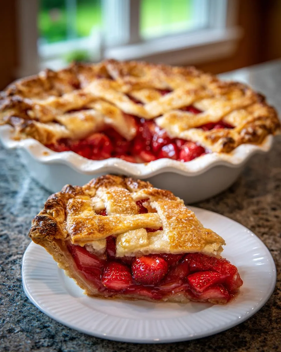 Strawberry Rhubarb Pie Recipe - detail 2