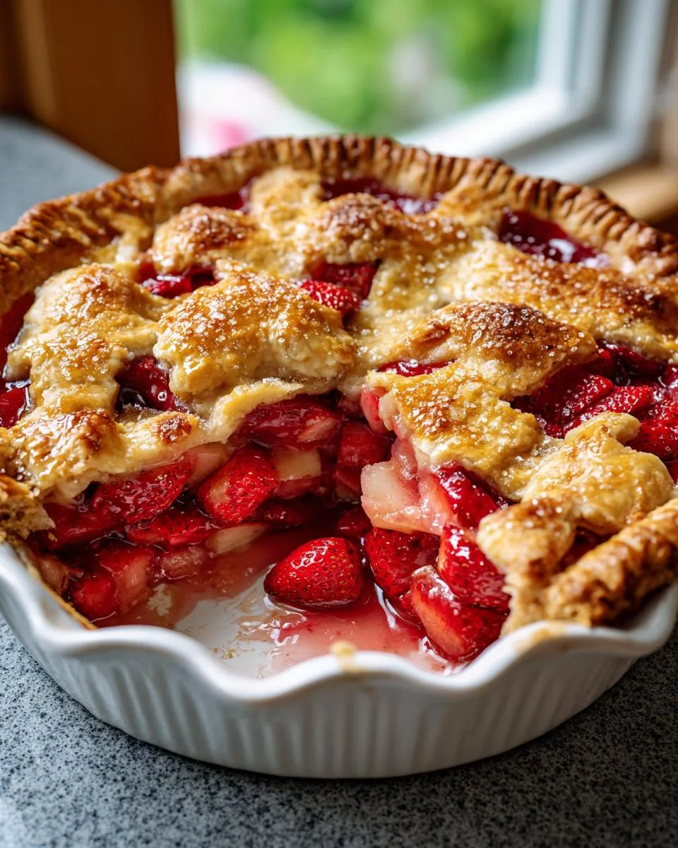 Strawberry Rhubarb Pie Recipe - detail 3