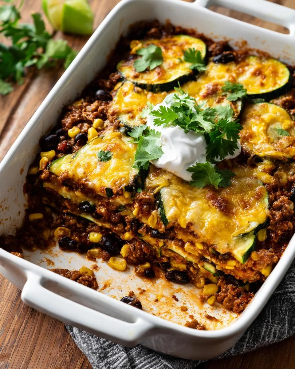 Tex-Mex Zucchini Bake - detail 2