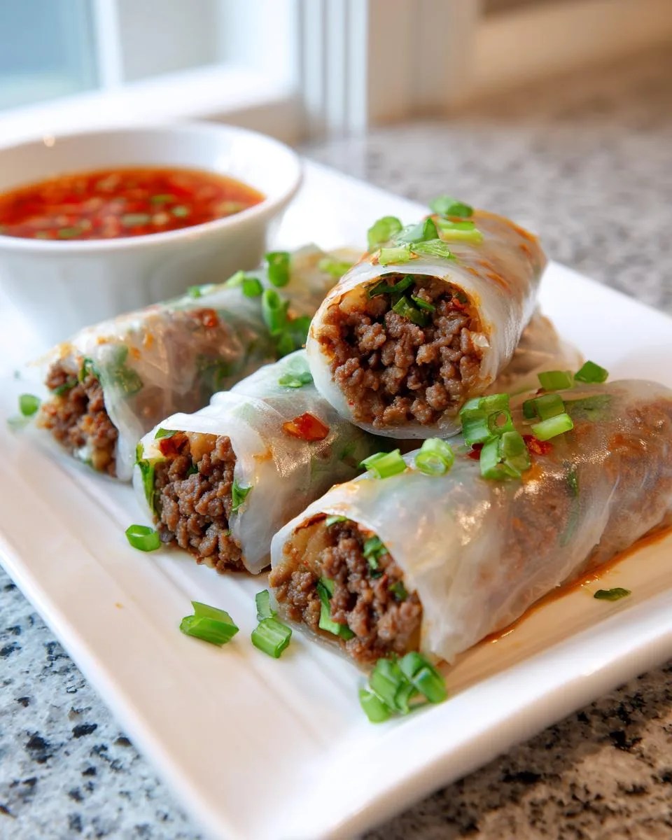 Thai Basil Beef Rolls - detail 1