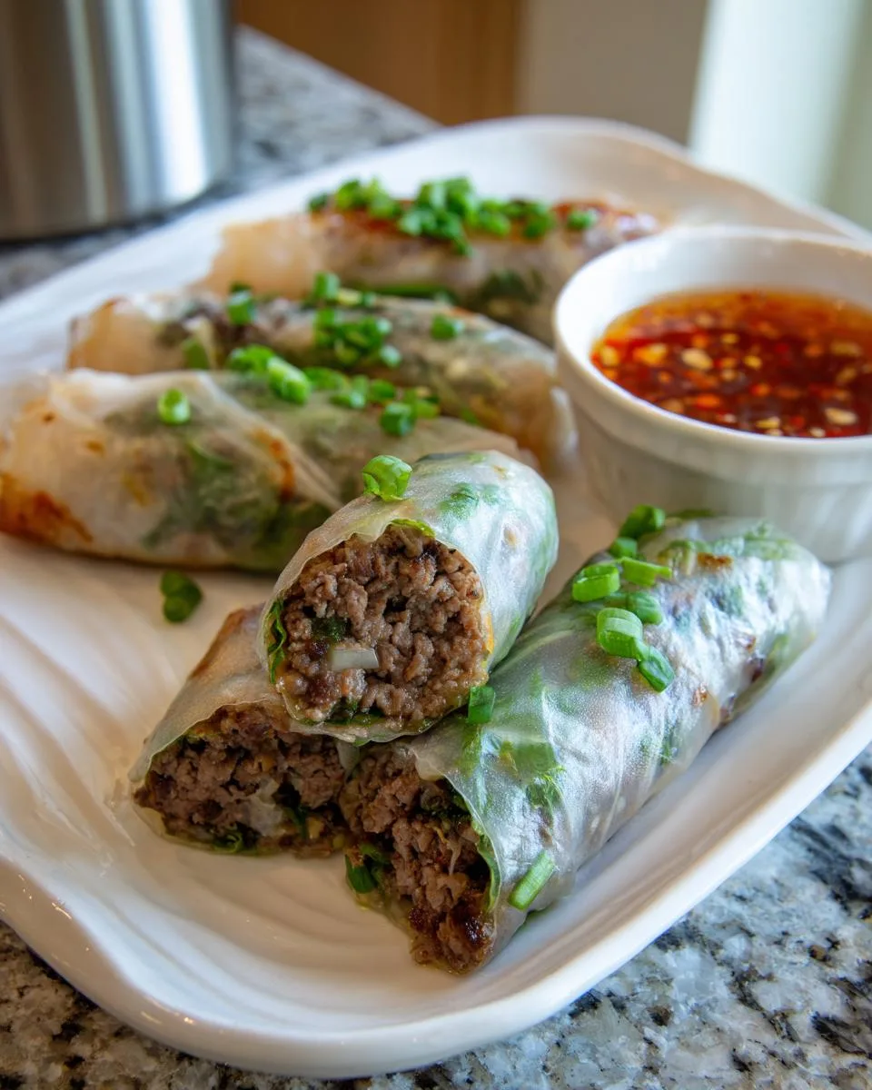 Thai Basil Beef Rolls - detail 2