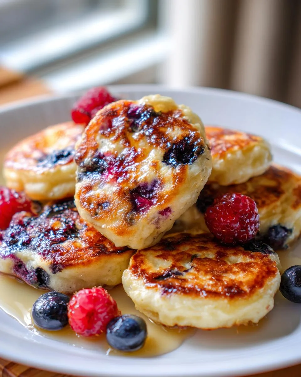 Triple Berry Cottage Cheese Pancake Bites - detail 1