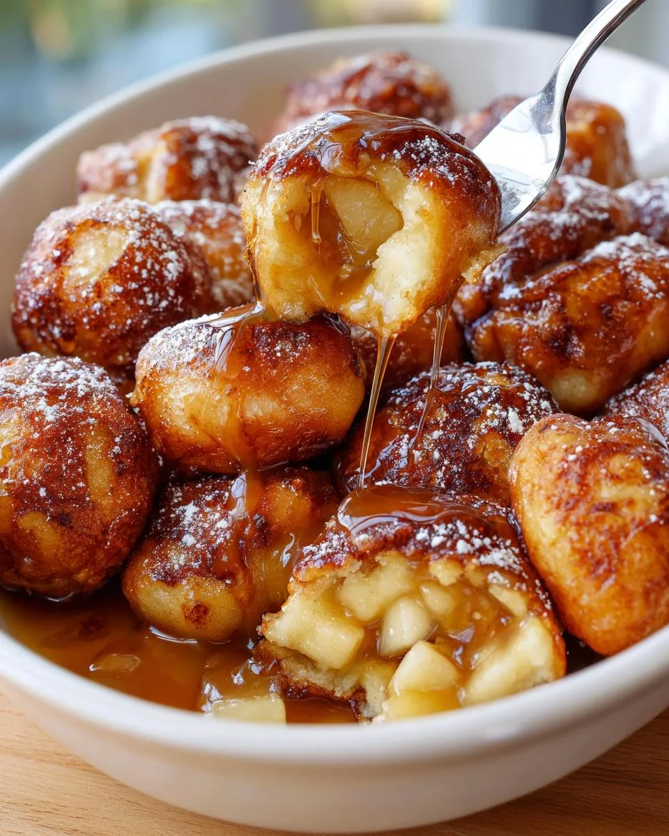 apple fritter bites - detail 2