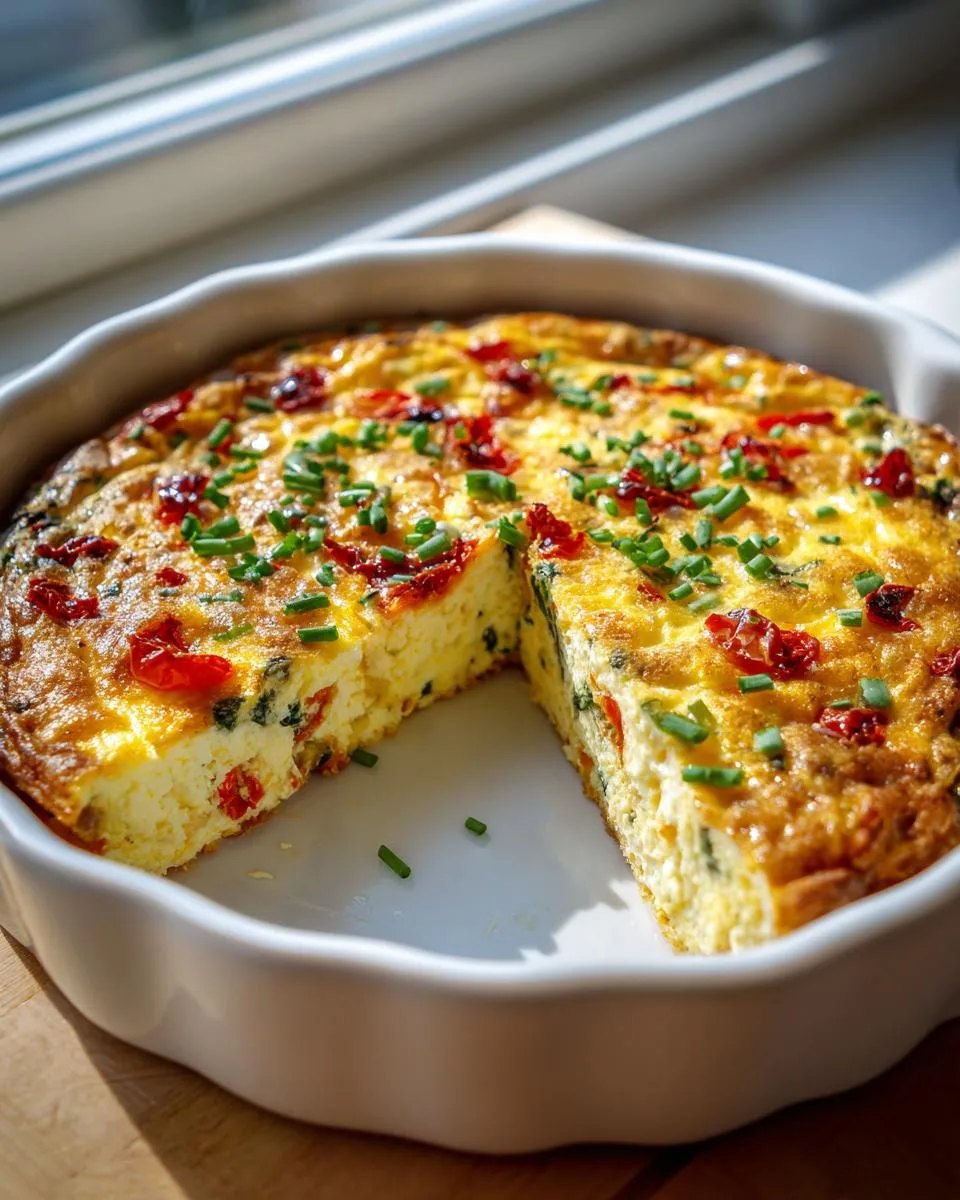 baked cottage cheese eggs - detail 2