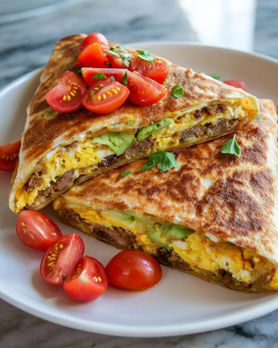 breakfast crunchwrap - detail 1