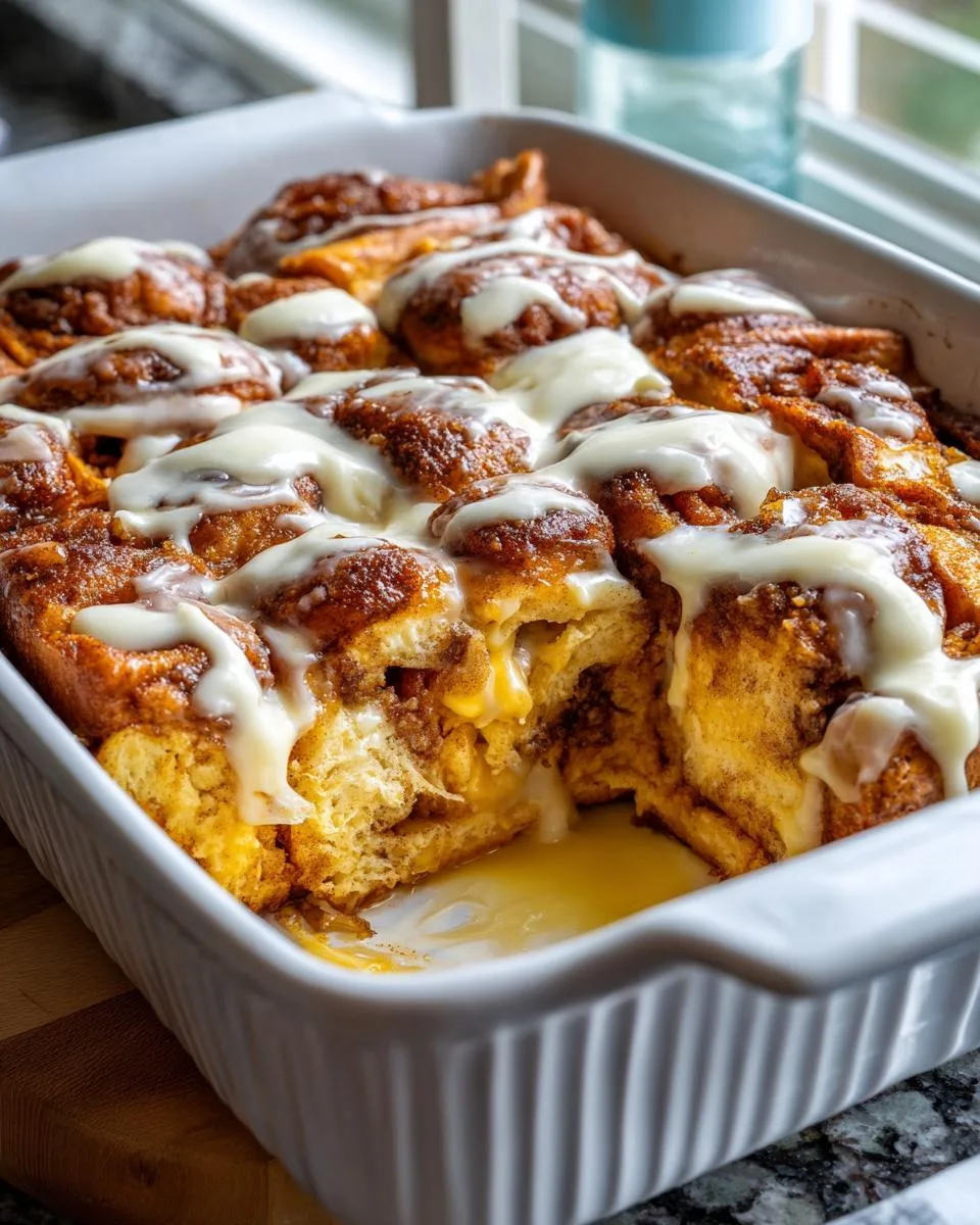 Cinnamon Roll Breakfast Casserole Ready in 45 Minutes