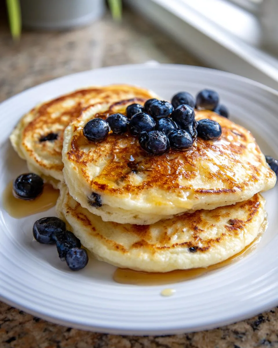 light airy greek yogurt pancakes - detail 2