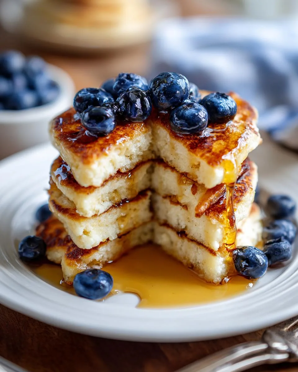 light airy greek yogurt pancakes - detail 3