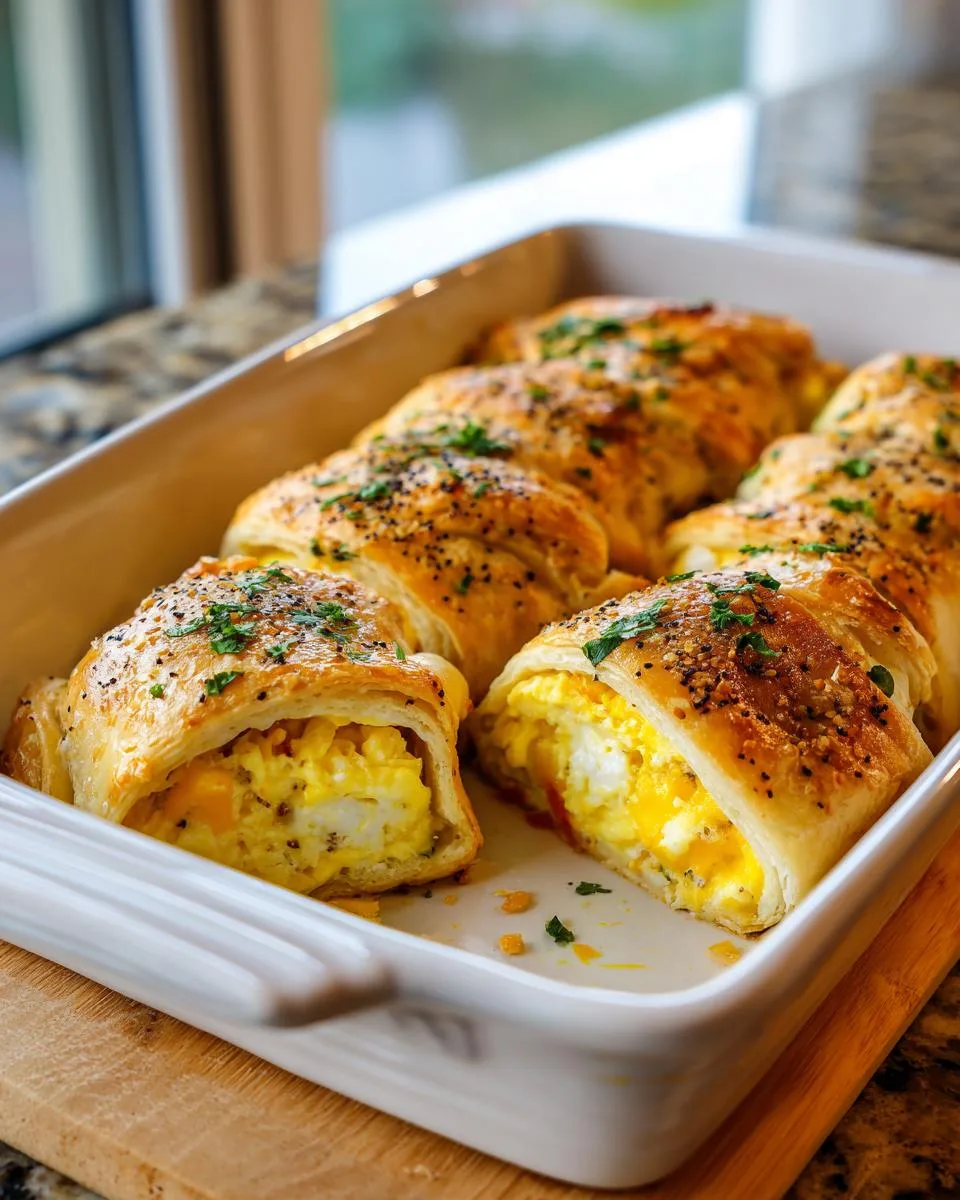 sausage egg breakfast roll-ups - detail 2