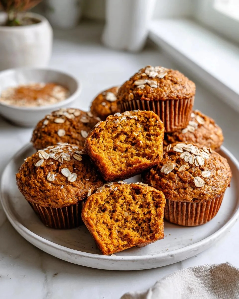 4-Ingredient Pumpkin Oat Muffins - detail 1