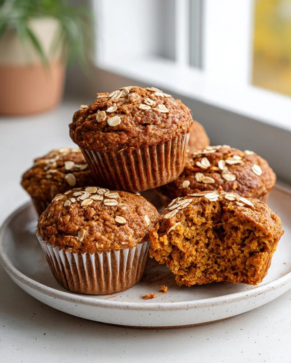 4-Ingredient Pumpkin Oat Muffins - detail 2