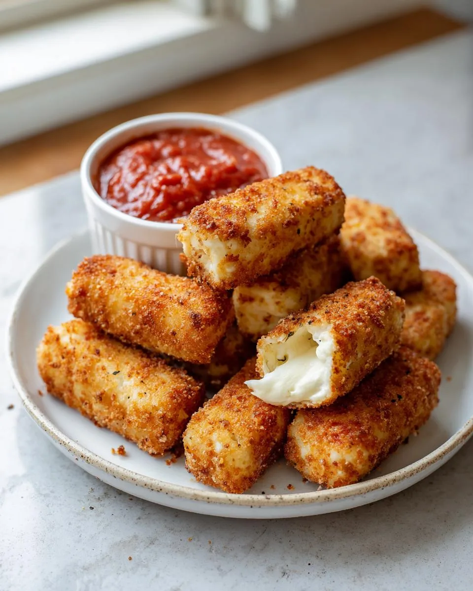 Air Fryer Cottage Cheese Sticks Ready in 22 Minutes