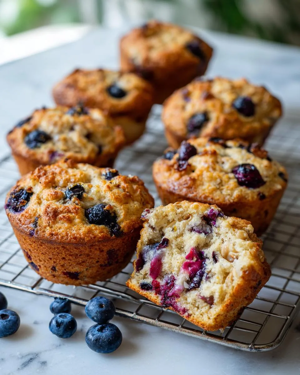 Blueberry Apple Protein Muffins - detail 1