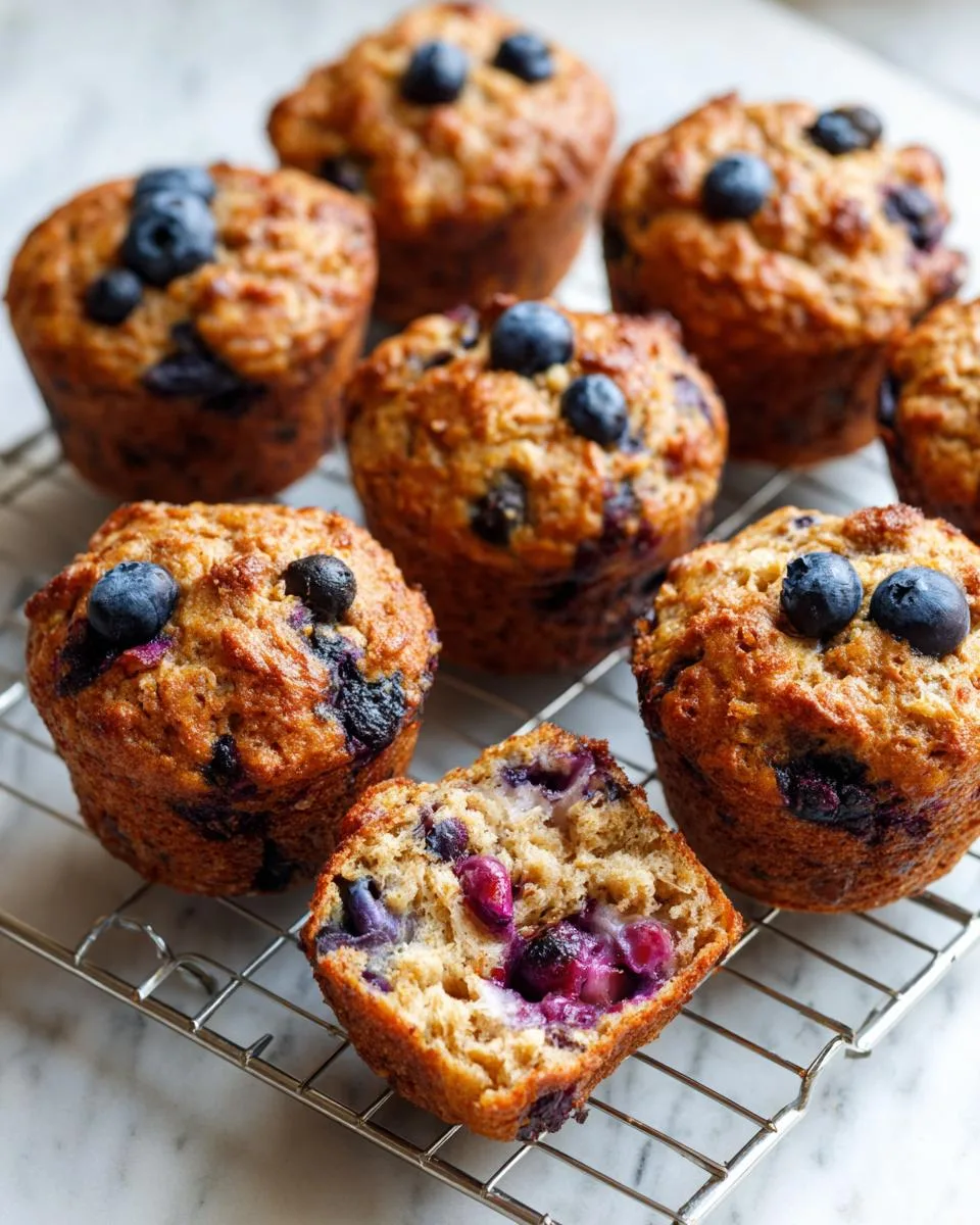 Blueberry Apple Protein Muffins - detail 2