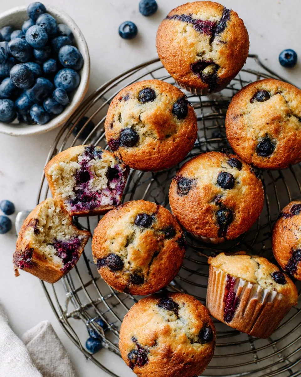 Blueberry Apple Protein Muffins - detail 3