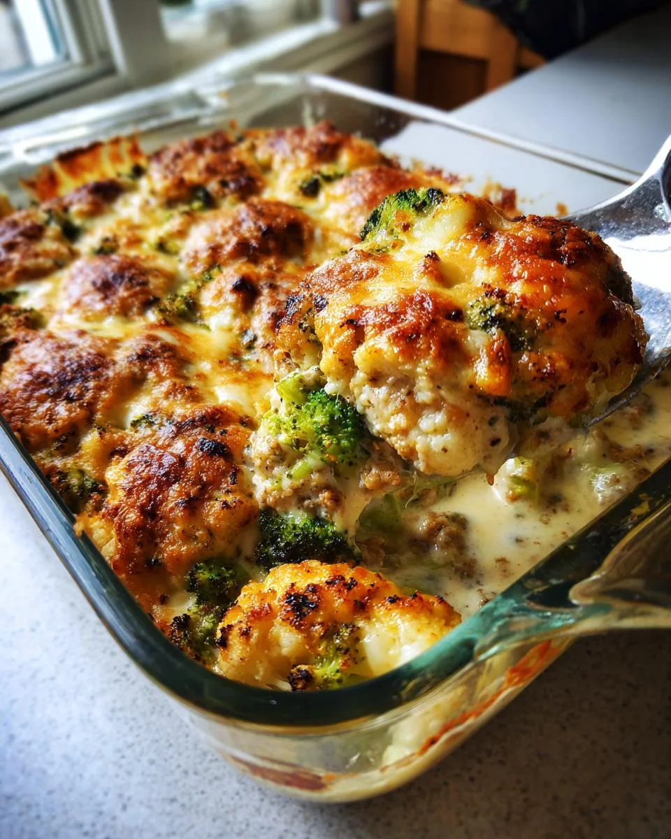 Broccoli Cauliflower Bake with Ground Turkey - detail 2