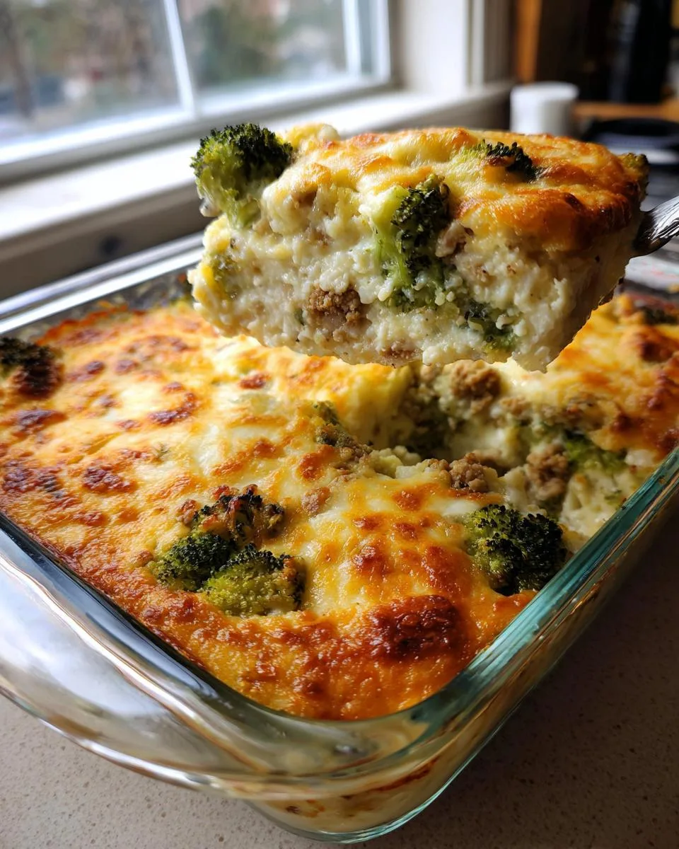 Broccoli Cauliflower Bake with Ground Turkey - detail 3