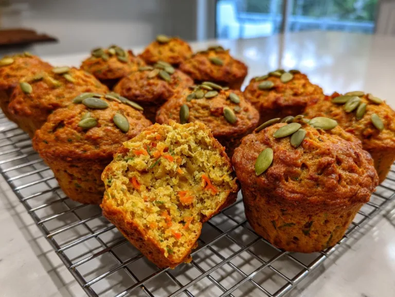 Carrot Cake Muffins with Pumpkin Seeds