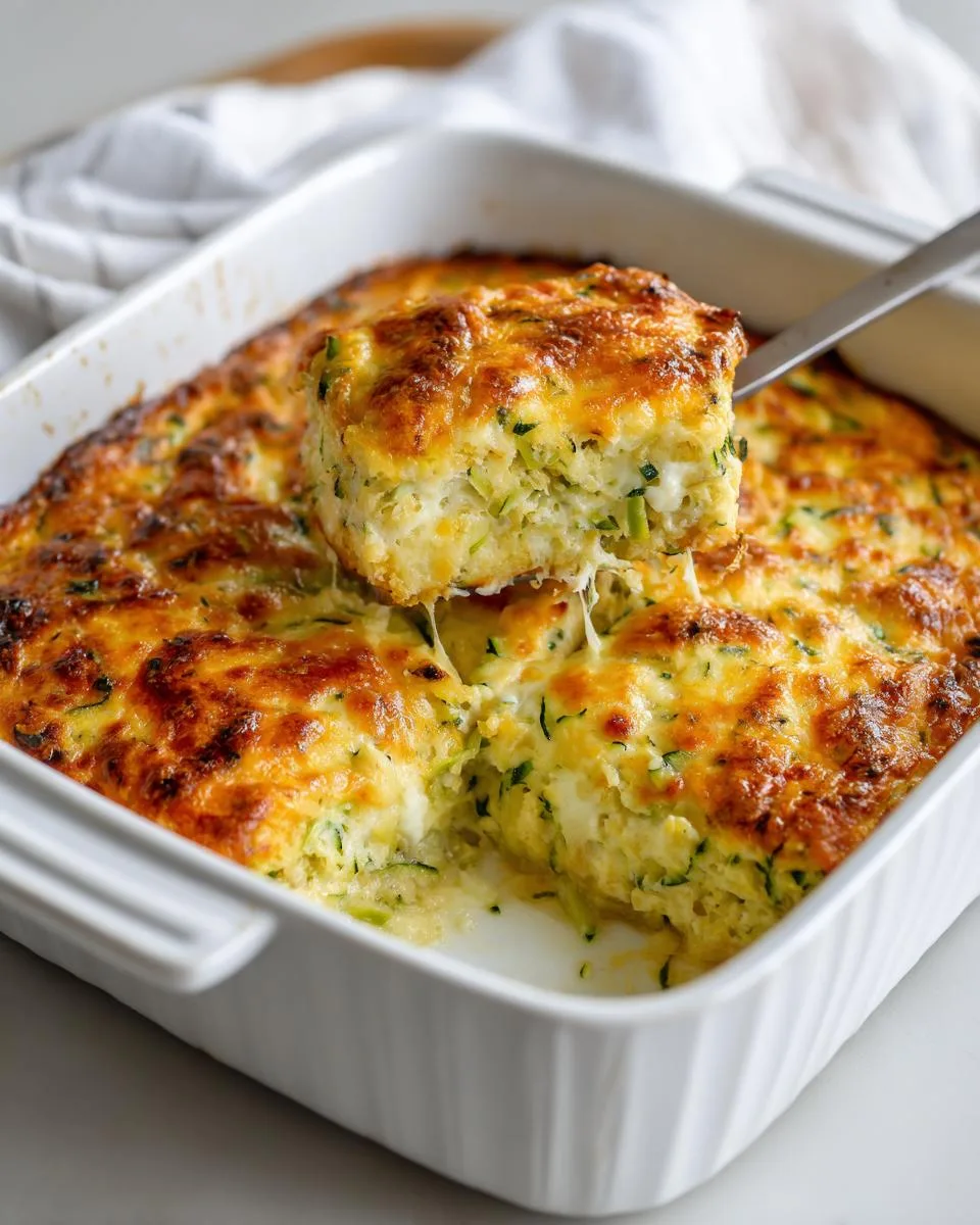 Cheesy Shredded Zucchini Casserole - detail 1