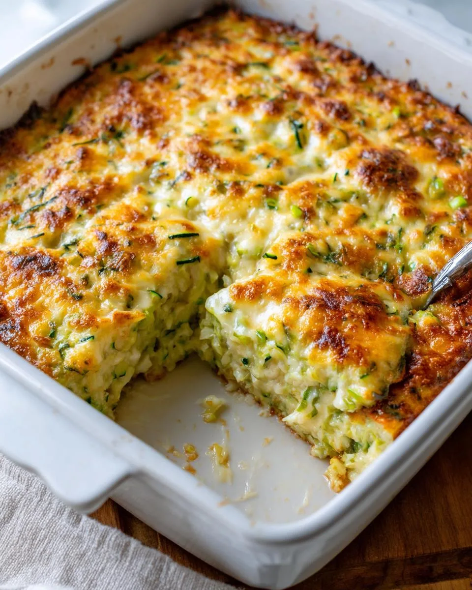 Cheesy Shredded Zucchini Casserole - detail 2