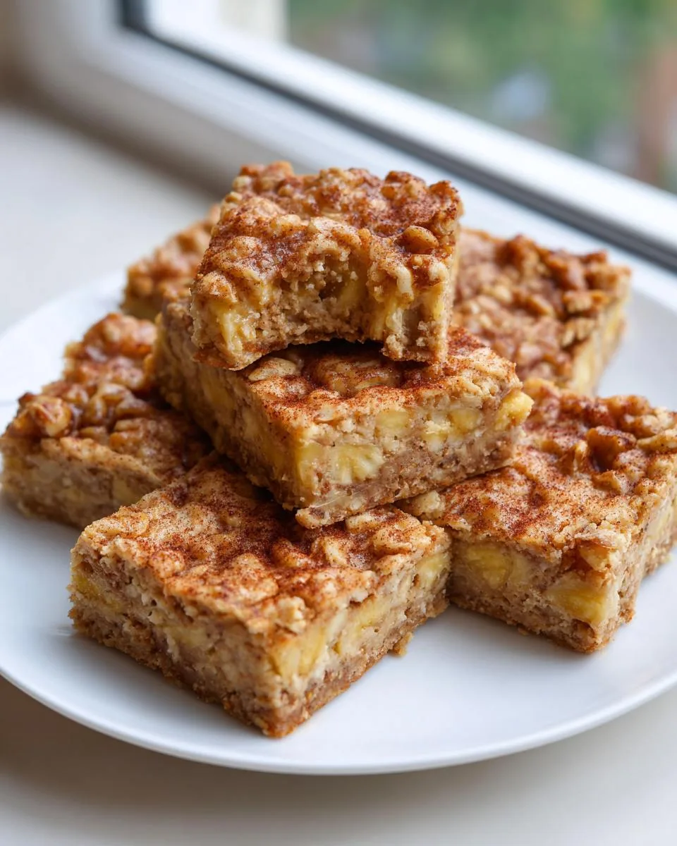 Cottage Cheese Banana Walnut Bars - detail 2