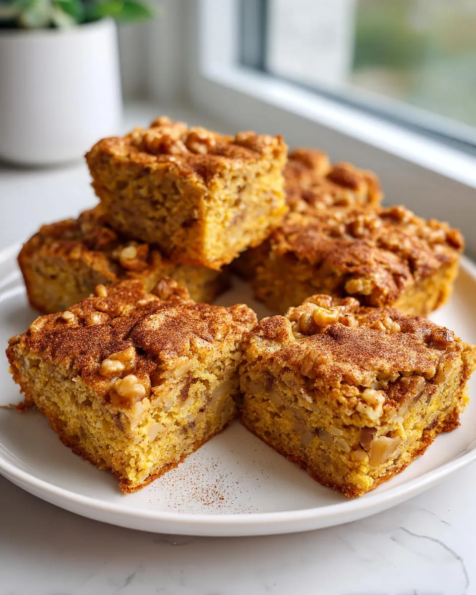 Cottage Cheese Banana Walnut Bars - detail 3