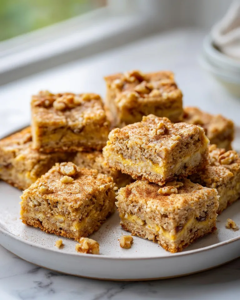 Cottage Cheese Banana Walnut Bars