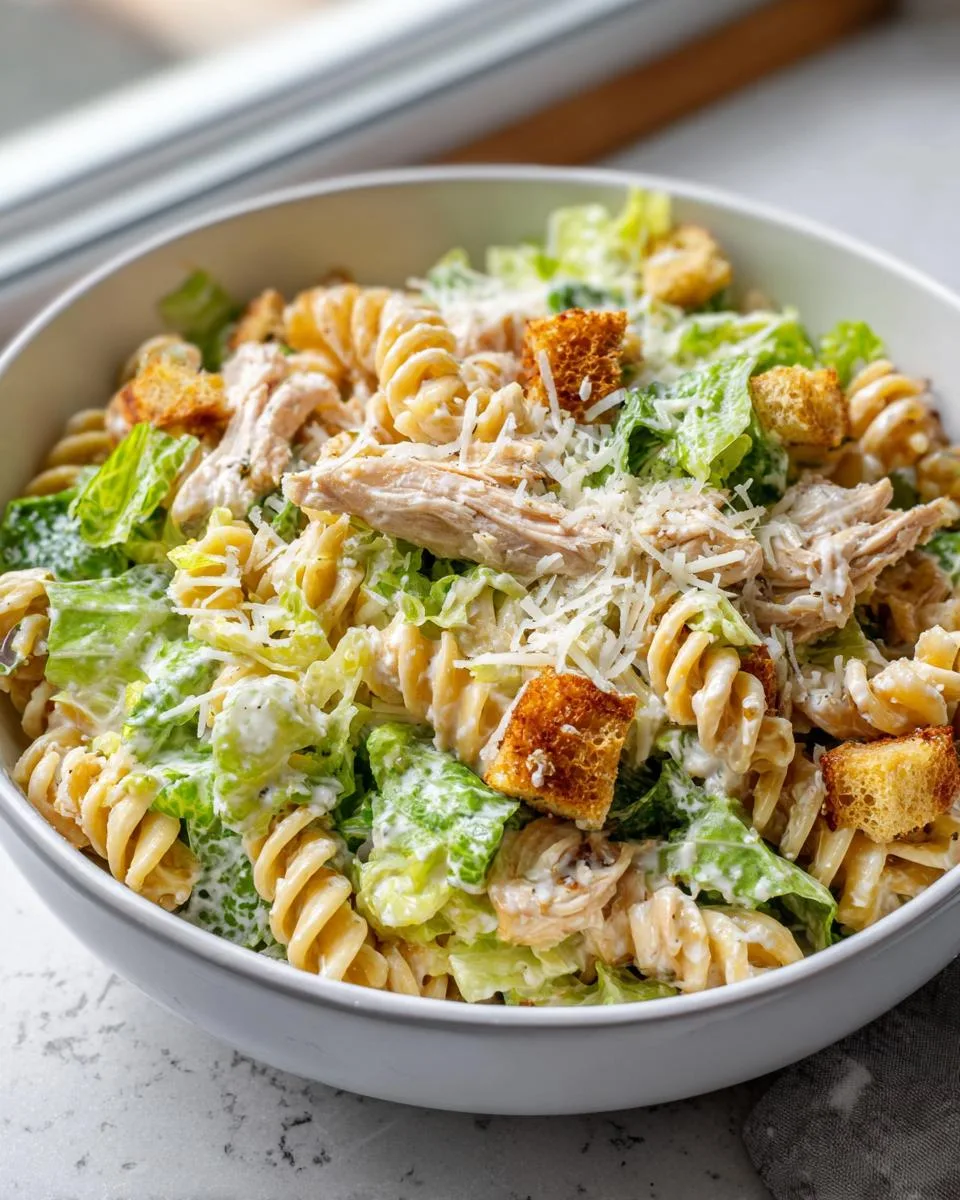 Cottage Cheese Caesar Pasta Salad - detail 2