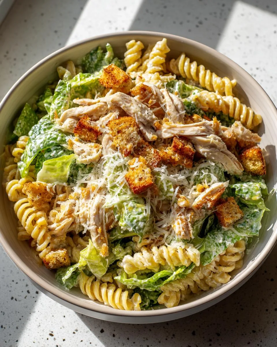 Cottage Cheese Caesar Pasta Salad - detail 3