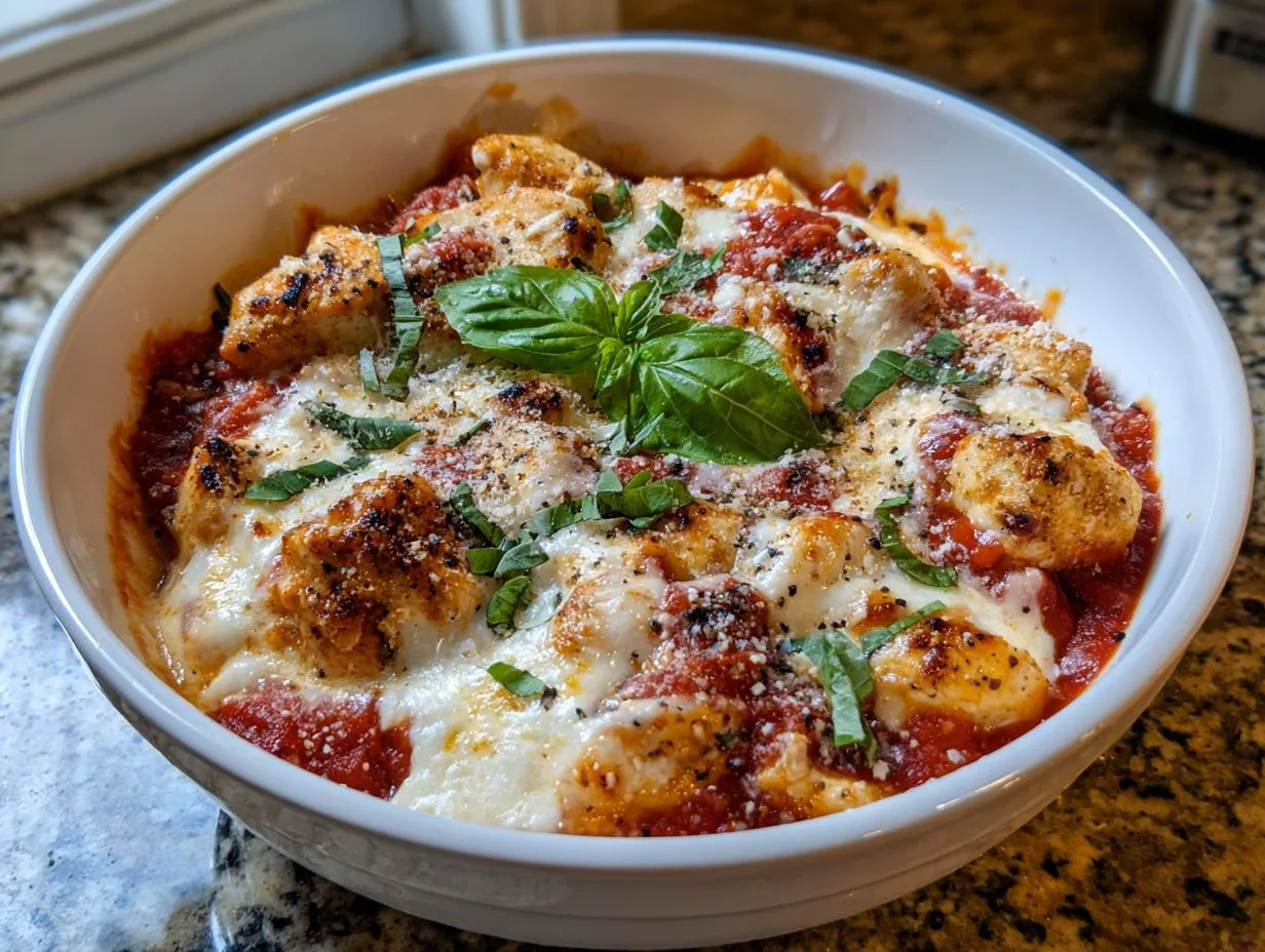 Cottage Cheese Chicken Parmesan Bowl with 42g Protein