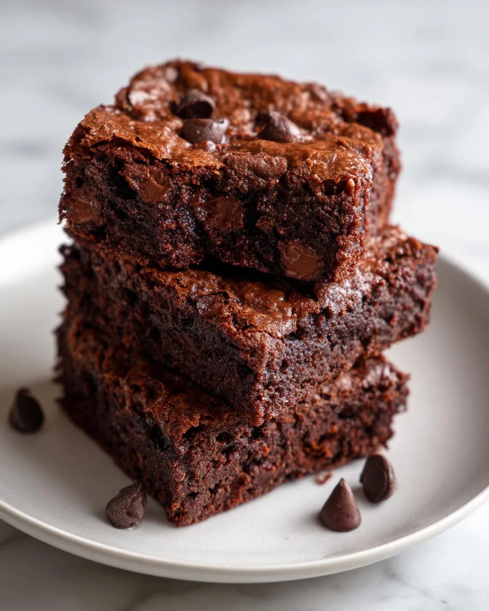 Double Chocolate Cottage Cheese Brownies - detail 1