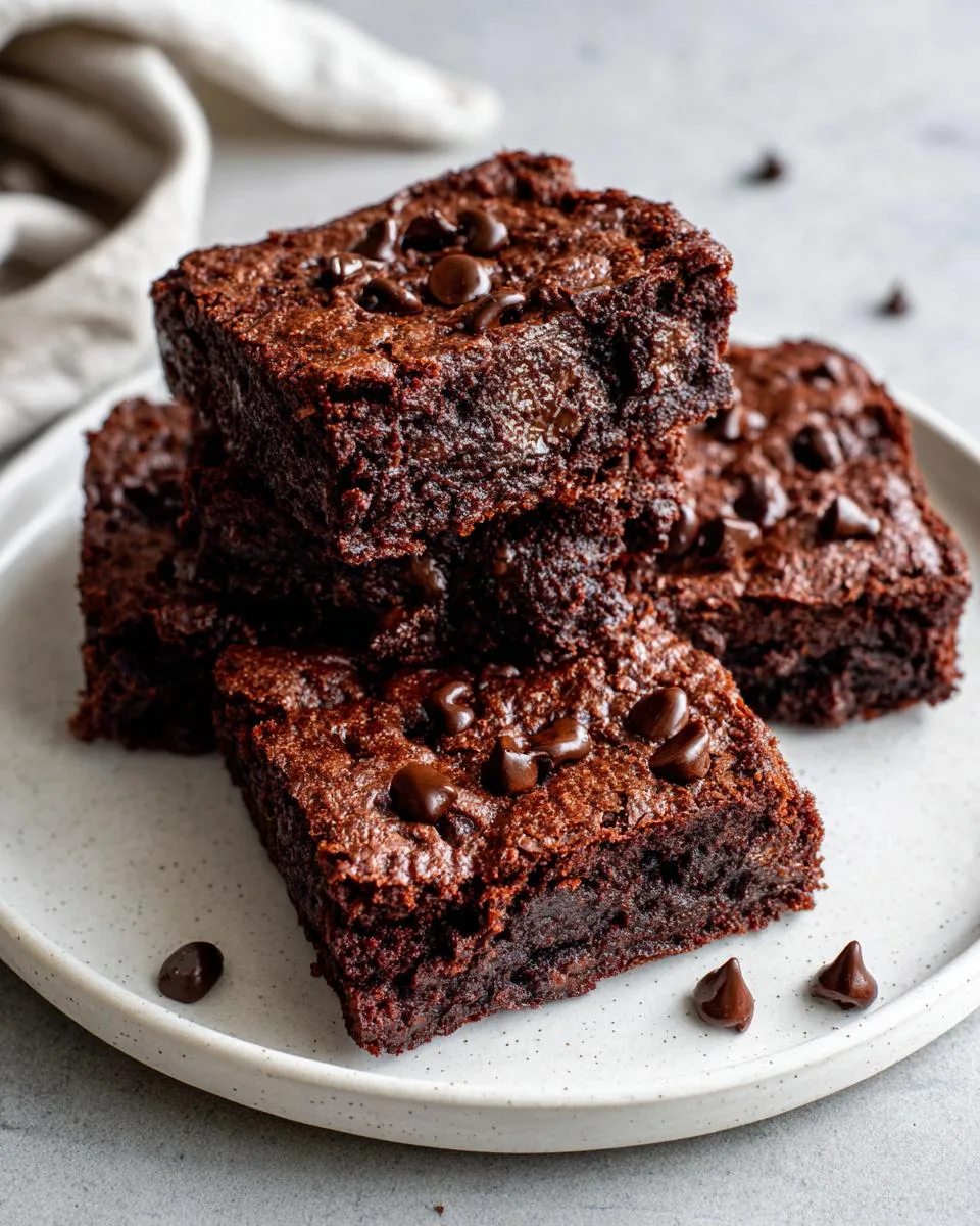 Double Chocolate Cottage Cheese Brownies - detail 2