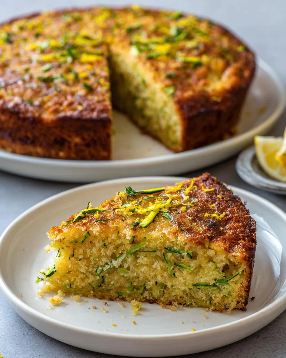 Flourless Lemon Zucchini Cake - detail 1