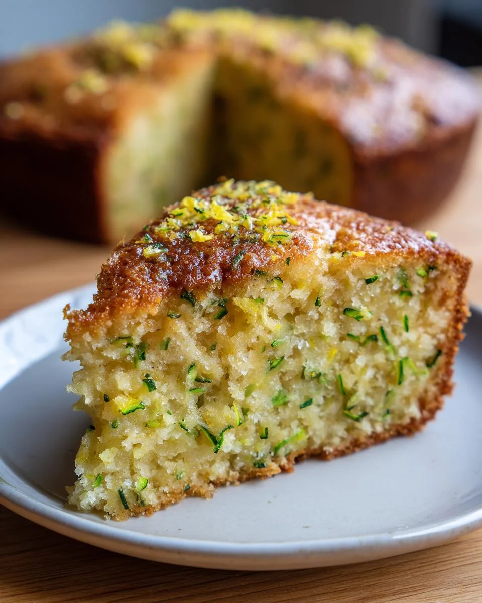 Flourless Lemon Zucchini Cake - detail 3