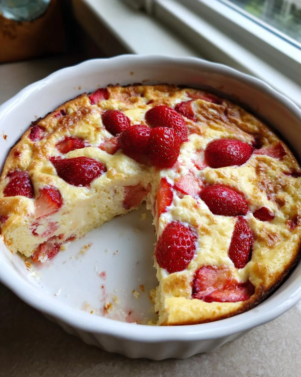 Flourless Protein Strawberry Shortcake Bake with 13g Protein