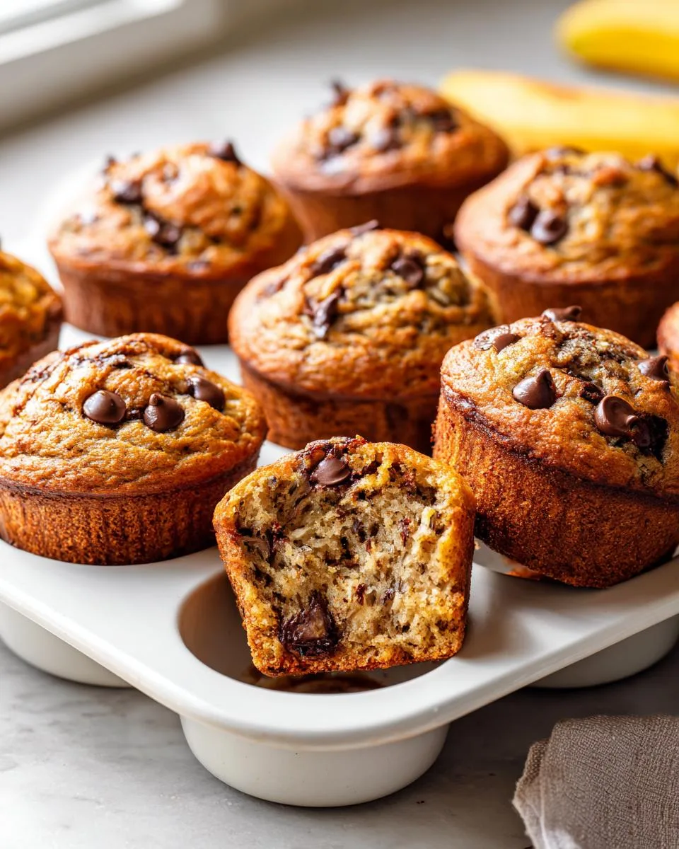 Healthy Greek Yogurt Banana Oat Muffin - detail 1