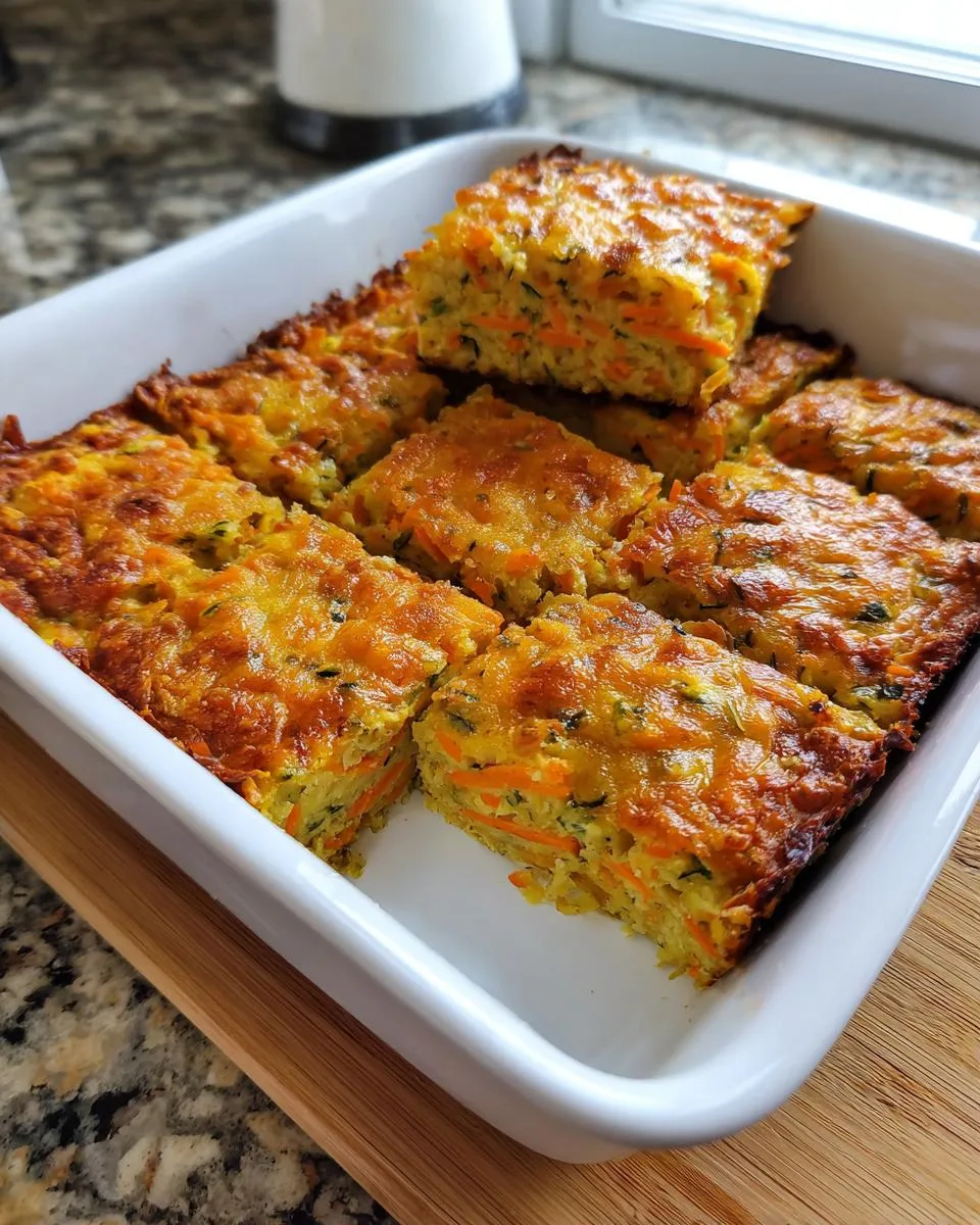 High Protein Veggie Squares - detail 2