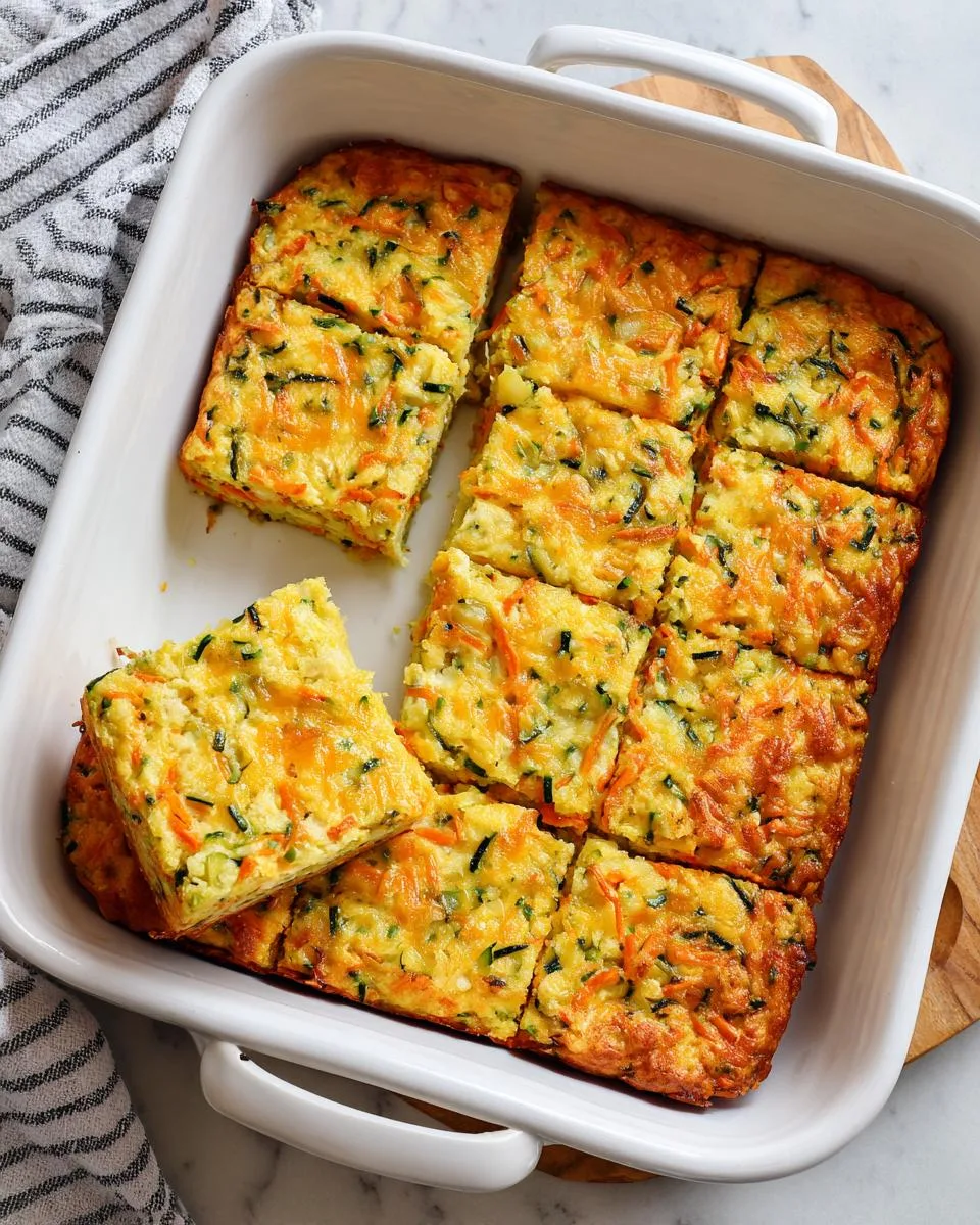 High Protein Veggie Squares - detail 3