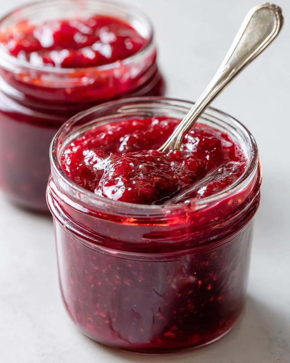 Homemade Strawberry Rhubarb Jam - detail 1