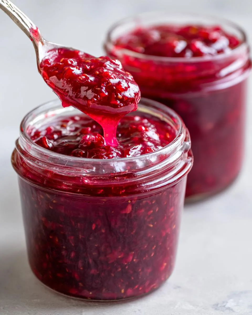 Homemade Strawberry Rhubarb Jam - detail 3