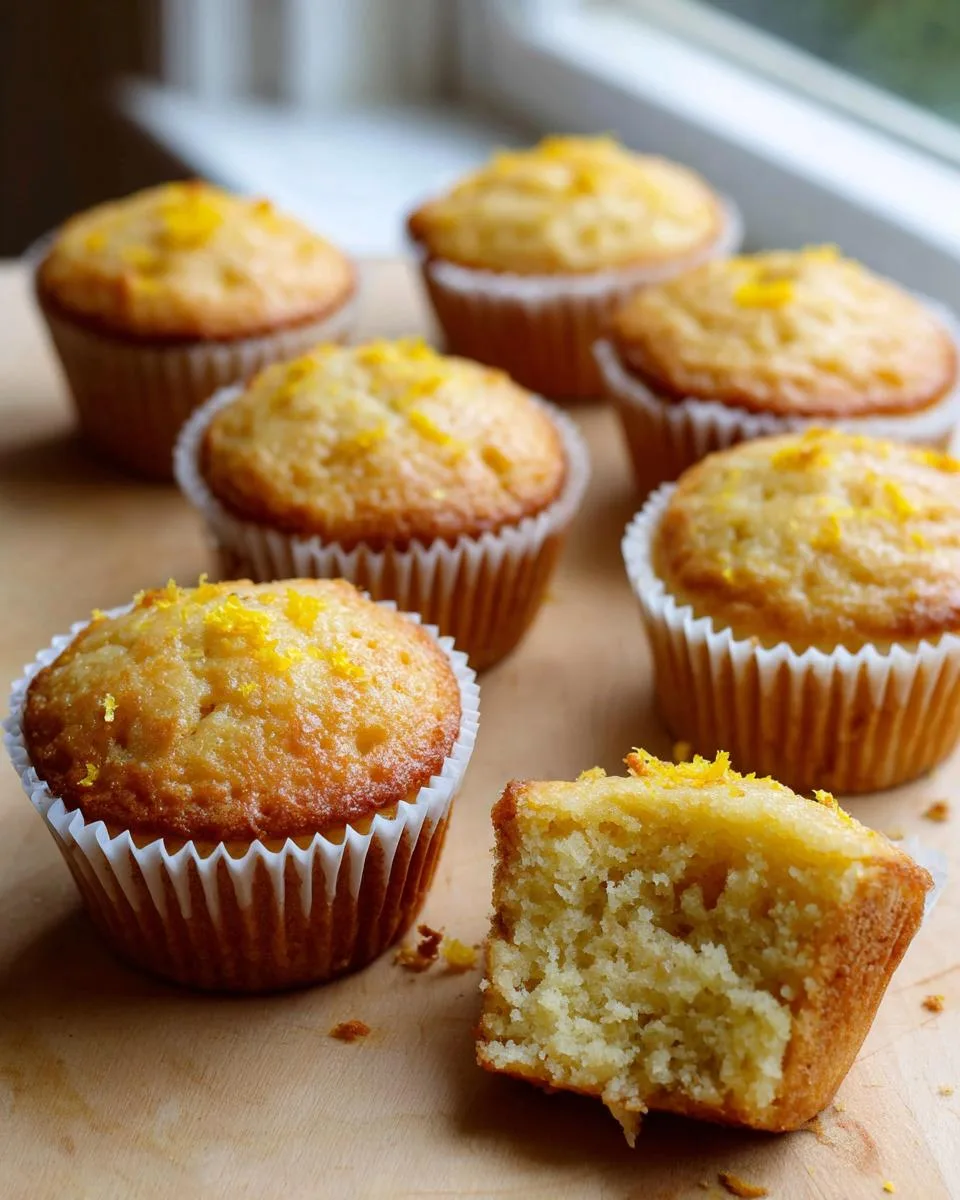Lemon Cottage Cheese Protein Cupcakes - detail 1