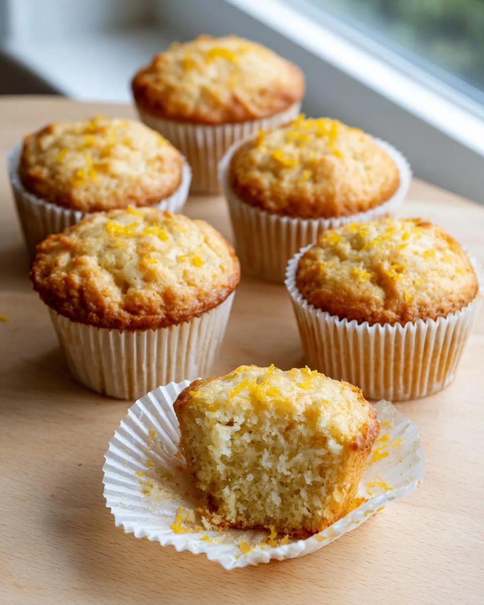Lemon Cottage Cheese Protein Cupcakes - detail 2