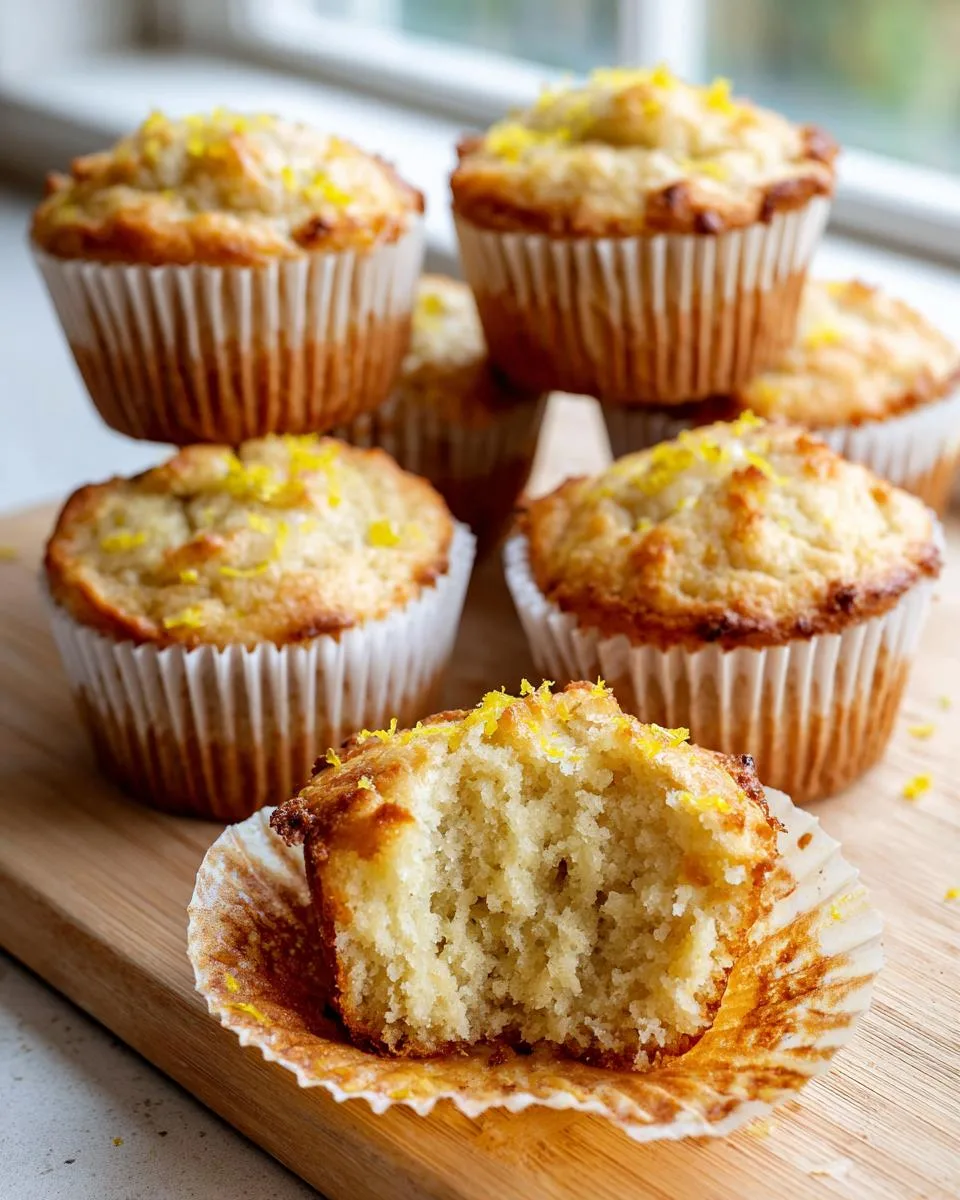 Lemon Cottage Cheese Protein Cupcakes With 12g Protein