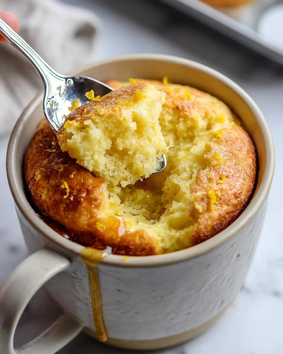 Lemon Vanilla Protein Mug Cake - detail 1